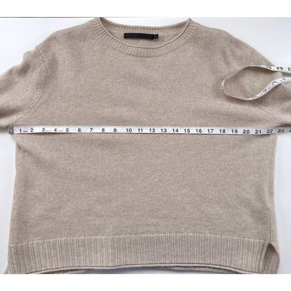 Jenni Kayne Everyday Sweater in Oatmeal Size Small Minimalist Neutral Wool Blend - Picture 10 of 11